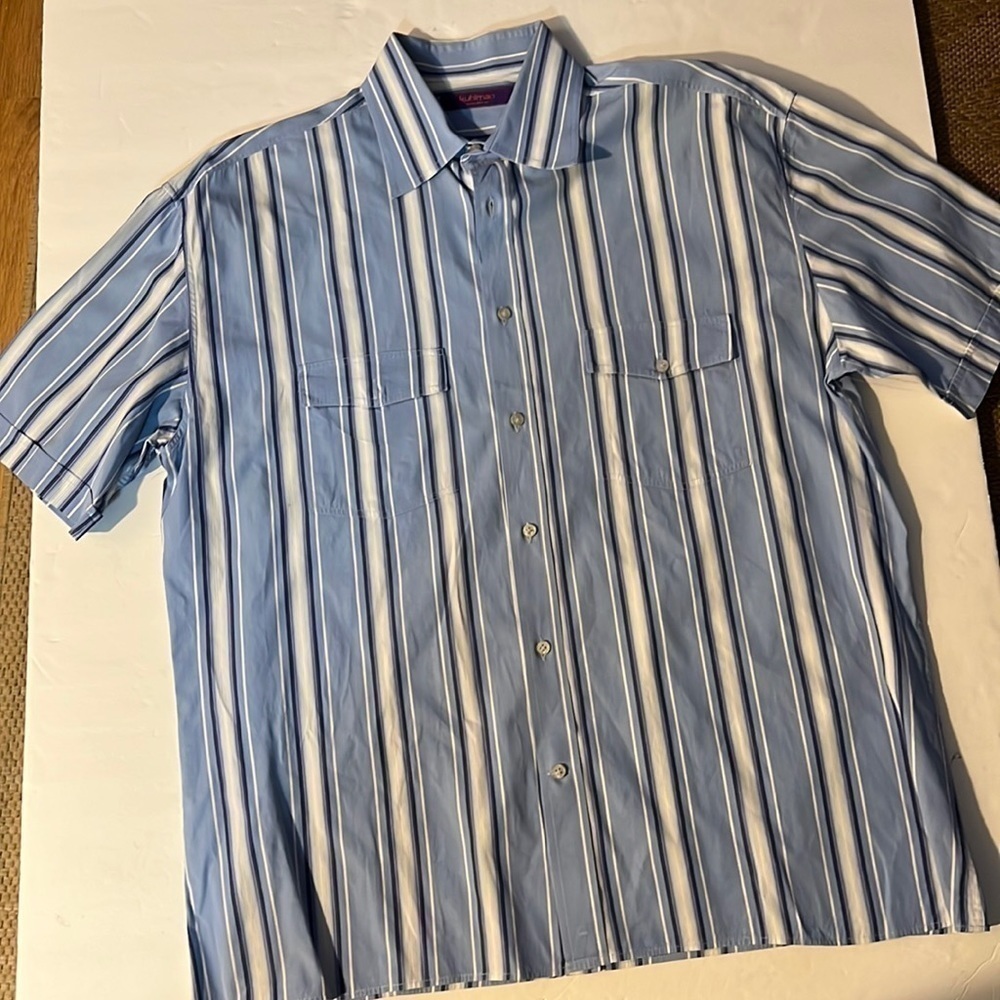 Kuhlman Dress Shirt Size 17.5 Made in Italy
